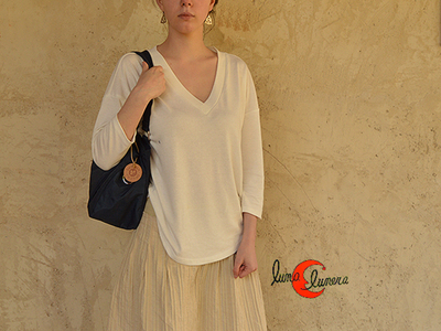 Bolso de naylon impermeable doble asa de hombro muy amplio