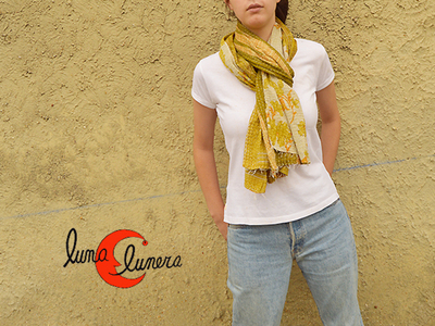 Fulares de india hechos con saris reciclados