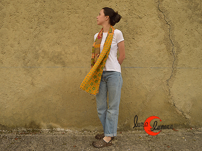 Fulares de india hechos con saris reciclados