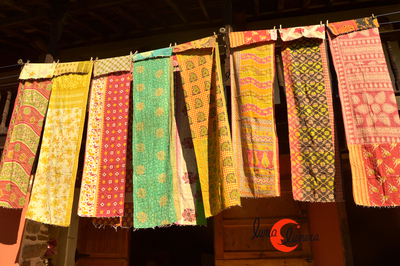 Fulares de saris reciclados