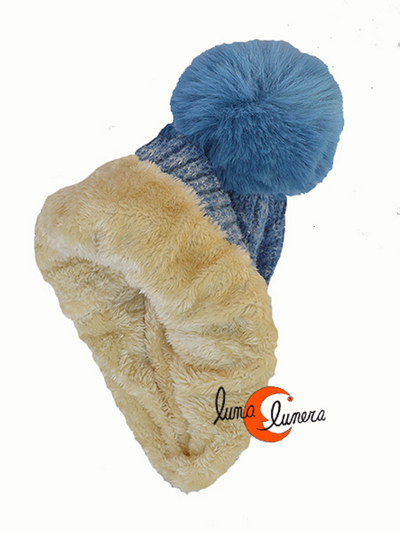 Gorros de lana con pompom muy suave