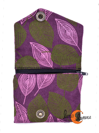 Cartera de algodón con monedero interior