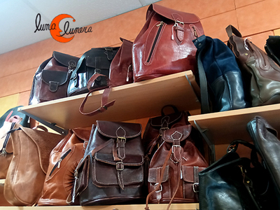 mochilas y bolsos de piel