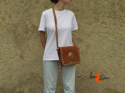 Bolso de bandolera de piel de Marruecos