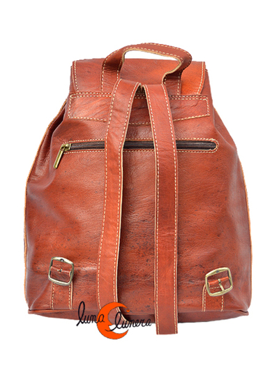 mochila de piel de Marruecos clásica