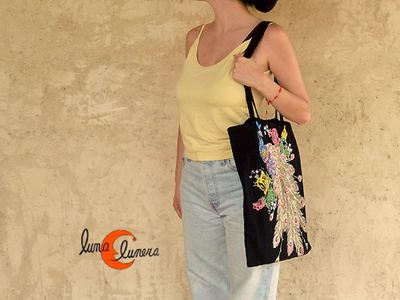 Bolsos tote bag de algodón negro