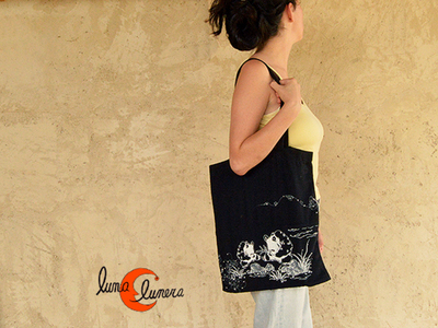 Bolsos tote bag de algodón negro
