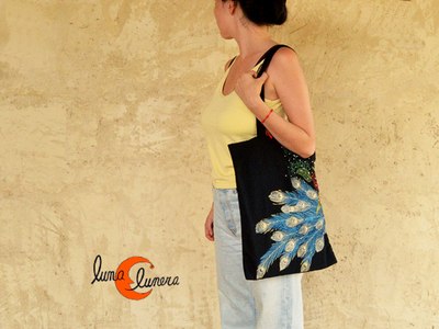 Bolsos tote bag de algodón negro