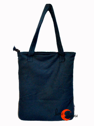 Bolso grande de algodón y nylon impermeable.