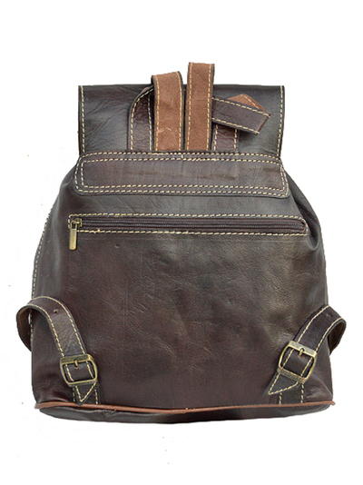 Mochila clásica pequeña de piel