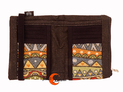 Cartera monedero de tela vegana para chico y chica, unisex. Tarjetero