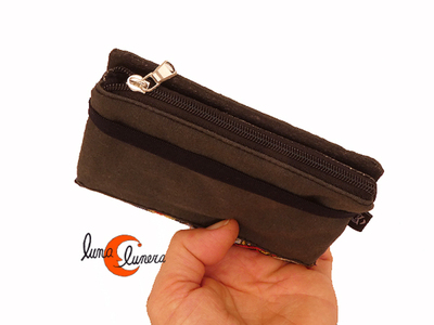 Cartera monedero de tela vegana para chico y chica, unisex