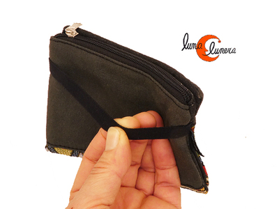 Cartera monedero de tela vegana para chico y chica, unisex