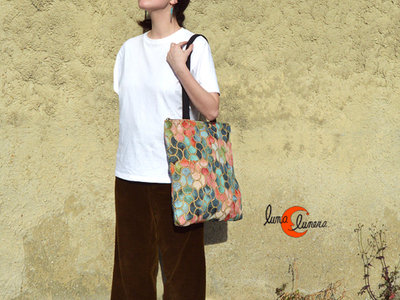 Bolsos de tela tote bag forrados y con cremallera