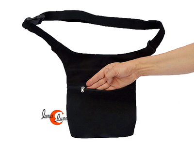 Riñonera cuatro cremalleras bolsillo trasero antirobo