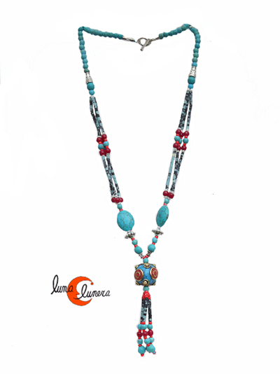 collar de piedras turquesa