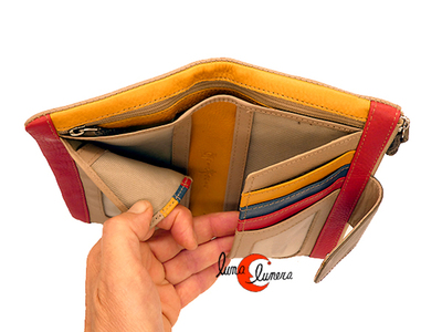 Estas imagenes son para enseñar el modelo por dentro. Los colores pueden no coincidir con la cartera en venta.