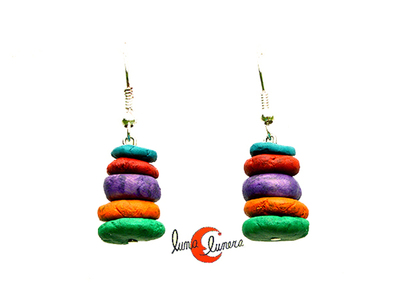 Pendientes de papel maché