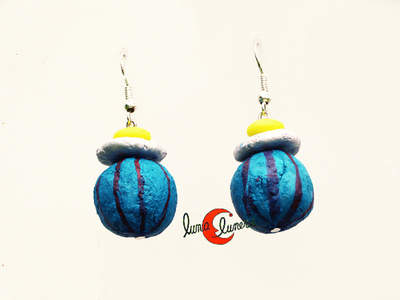 Pendientes de papel maché