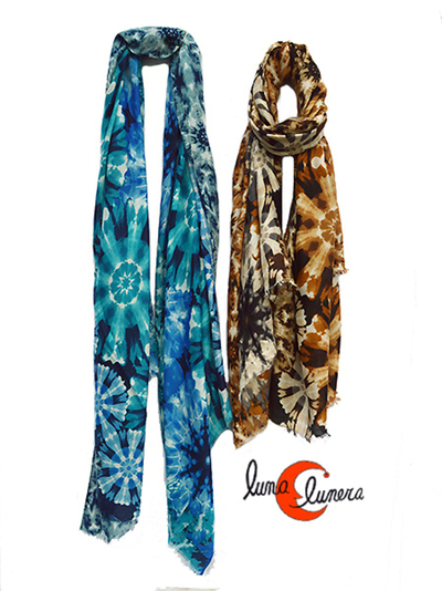 Fulares largos tie-dye