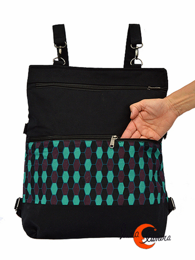 Mochila boslo de tela. Se enseña el modelo, los colores pueden no coincidir con la mochila en venta