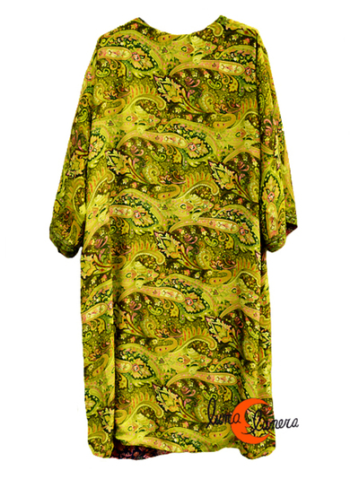 Kimono de seda reversible