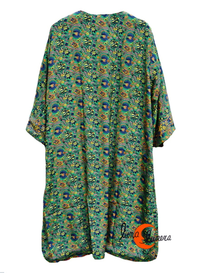 Kimono de seda reversible