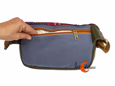 Parte trasera con bolsillo de seguridad.