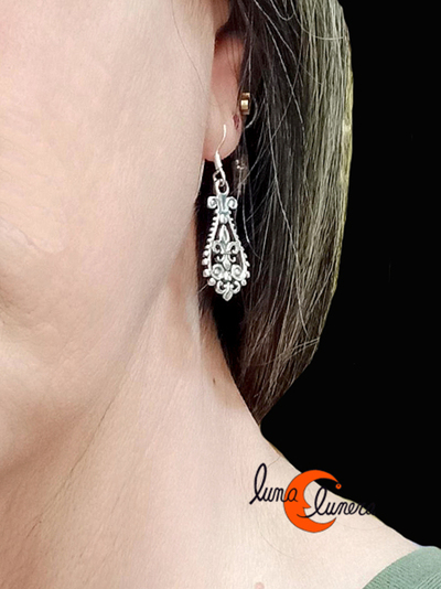 Pendientes de plata de ley de 925