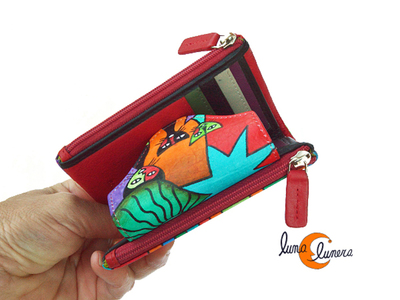 Esta fotografía muestra el modelo y el tamaño, los colores pueden no coincidir con la cartera que está en venta.