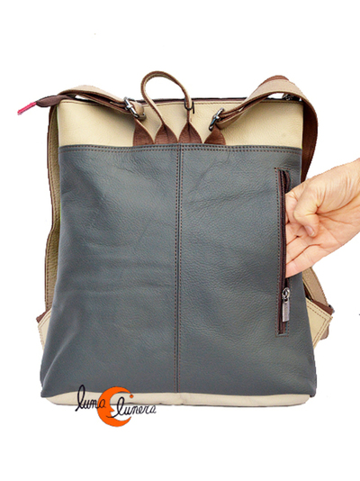 Esta imagen enseña el tamaño y el modelo, los colores pueden no coincidir con la mochila que está en venta.