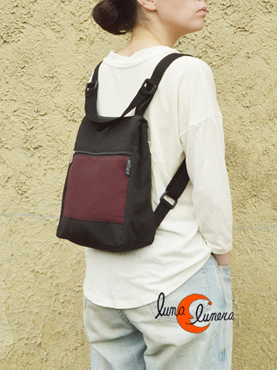 Esta imagen enseña el modelo, los colores pueden ser diferentes a la mochila que está en venta.