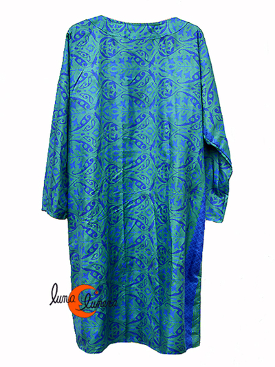 Kimono reversible de tela imitación seda