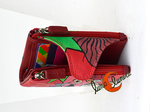 Cartera pequeña de piel de colores