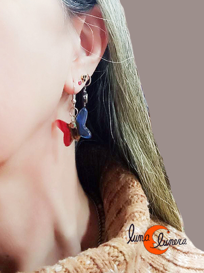 Esta foto enseña el modelo y el tamaño, los colores pueden ser diferentes al pendiente que está en venta.