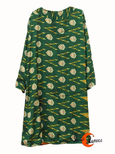 Kimono de seda reversible.