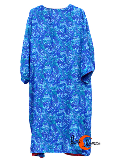 Kimono de seda reversible.