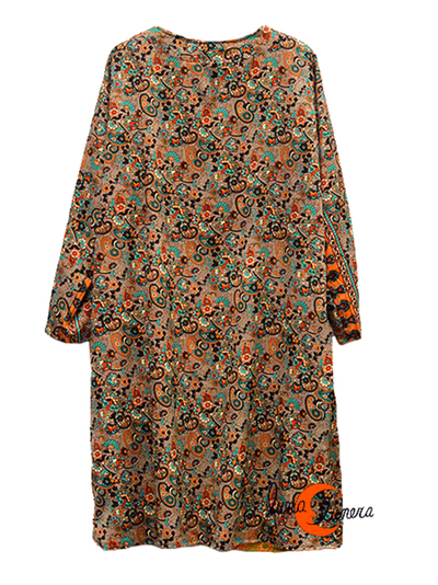 Kimono imitación seda reversible.