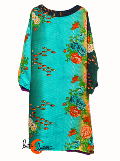 Kimono imitación seda reversible