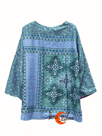 Kimonos cortos de imitación seda de India