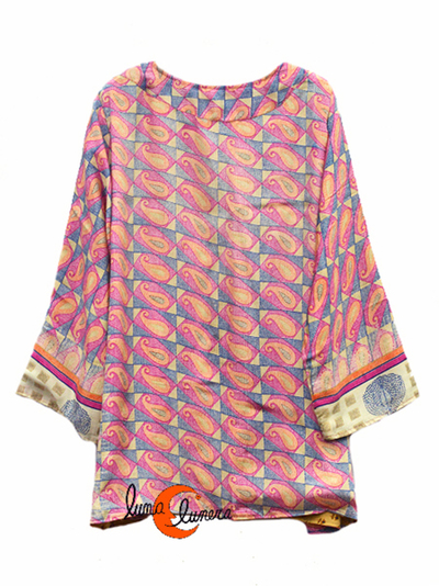 Kimonos cortos de imitación seda de India
