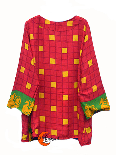 Kimonos cortos de imitación seda de India