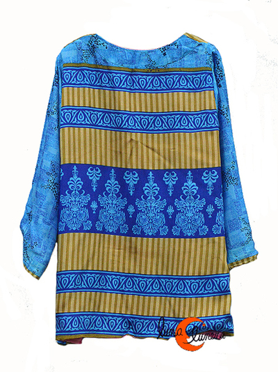 Kimonos cortos de imitación seda de India
