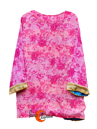 Kimonos cortos de imitación seda de India