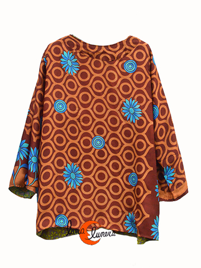 Kimonos cortos de imitación seda de India