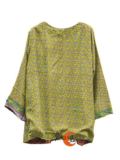 Kimonos cortos de imitación seda de India