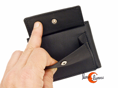 Cartera americana con mondero exterior