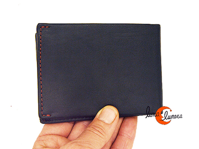 Cartera americana de piel con monedero interior