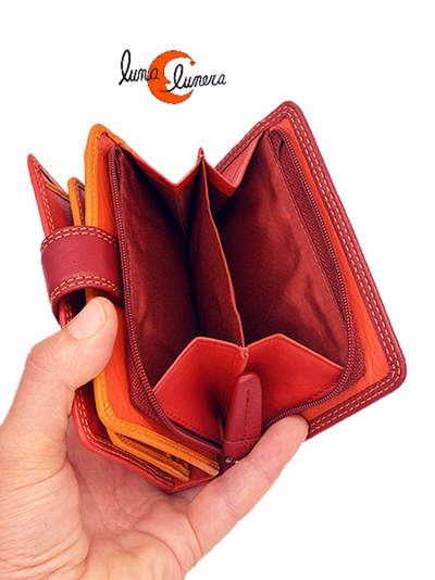 Esta foto enseña el modelo, los colores pueden no correspoder con la cartera que está en venta.