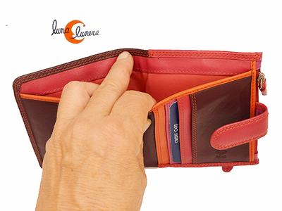 Esta foto enseña el modelo, los colores pueden no correspoder con la cartera que está en venta.